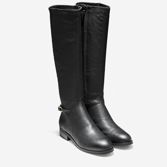 SOLD COLE HAAN Isabell Stretch Knee High Riding Boots - Picture 2 of 11